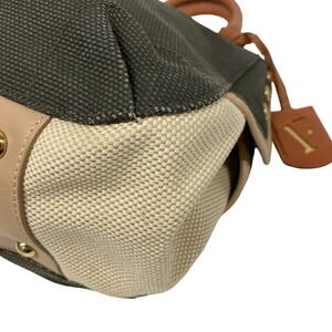 Furla Side Button Logo Charm Handbag Khaki Green